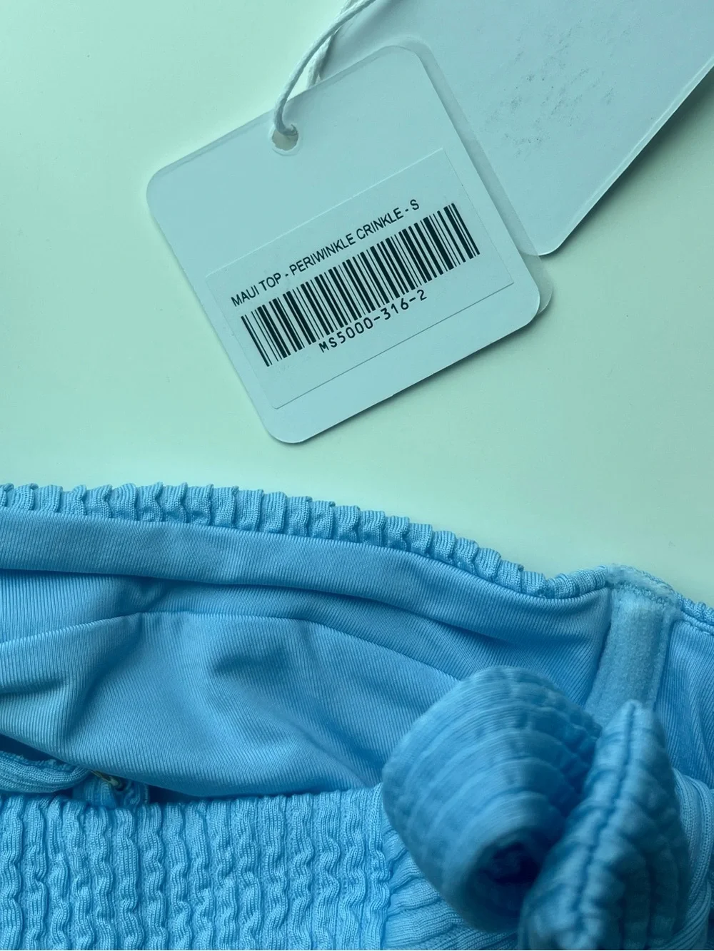 Monday Swimwear Blue Ribbed Bikini set - Picture 12 of 12